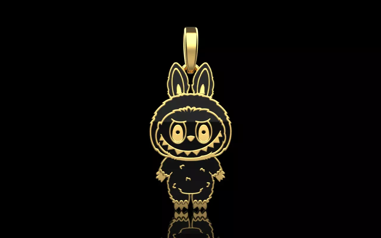 Labubu pendant model 1396 3D print model_0