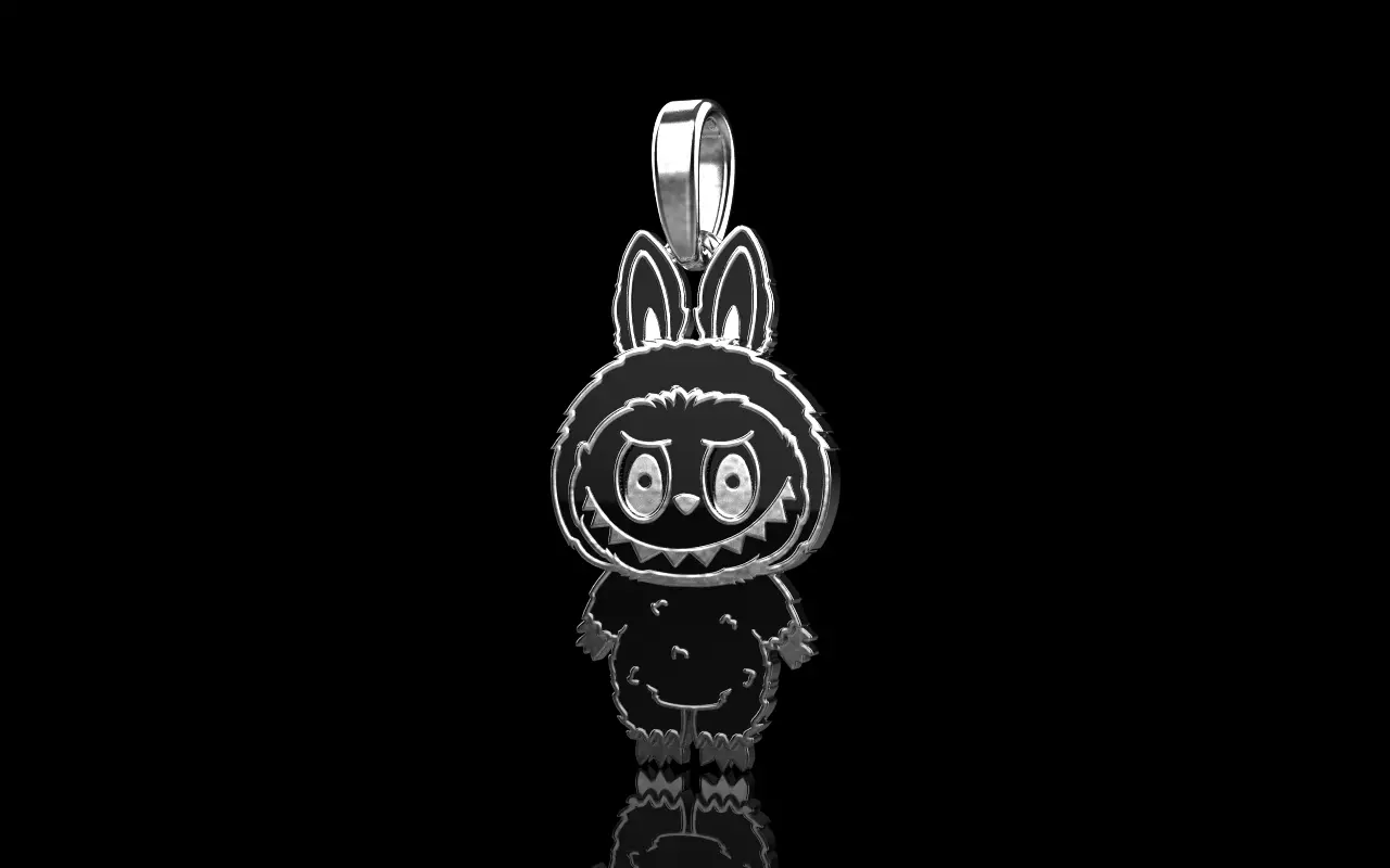 Labubu pendant model 1396 3D print model_27