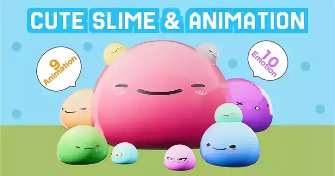 Cute Slime  Animation Pack