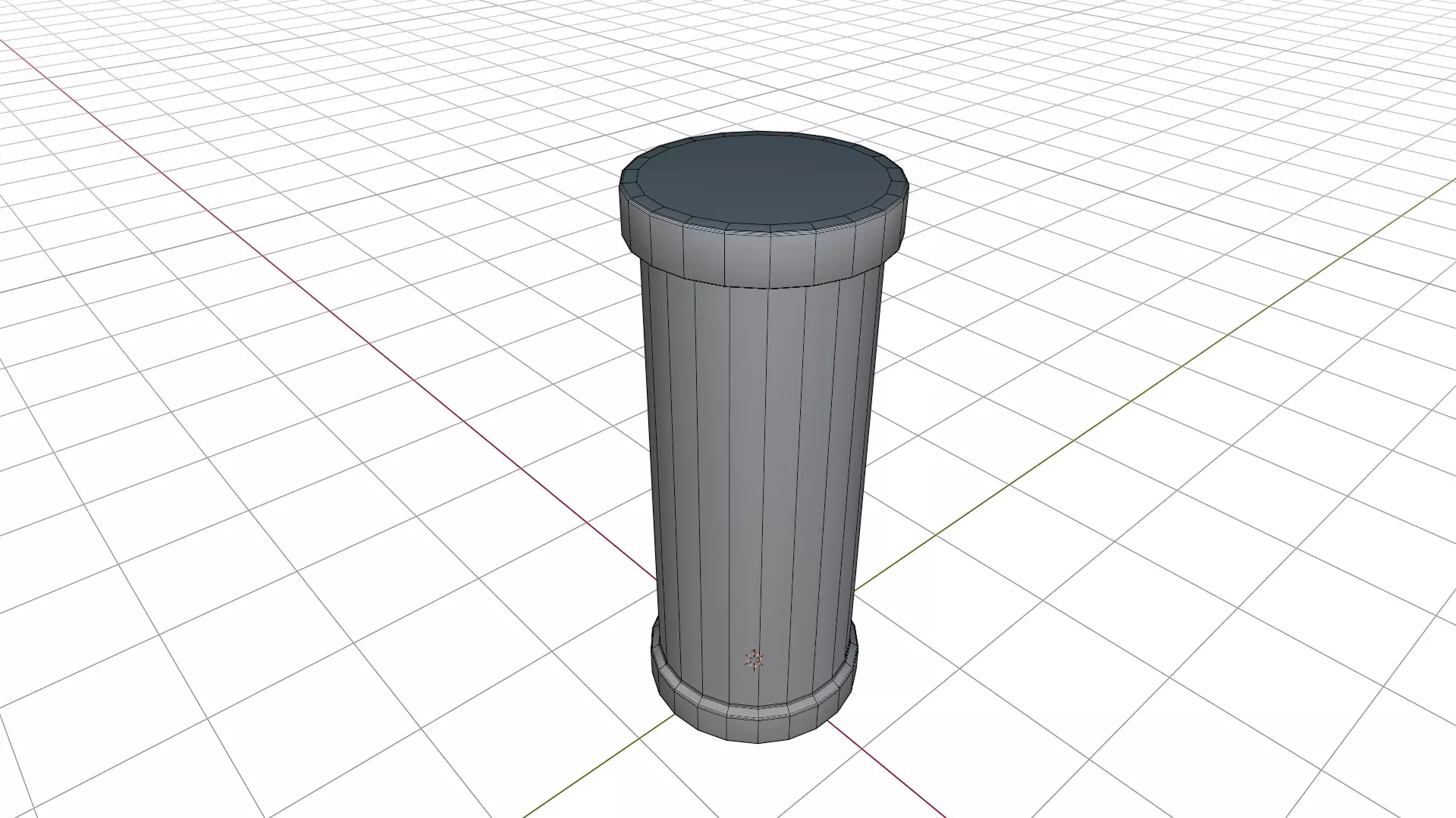 Advertising Column 3D model_3