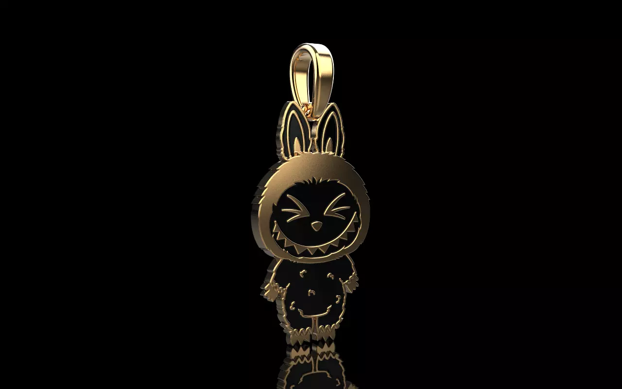 Labubu pendant model 1398 3D print model_19