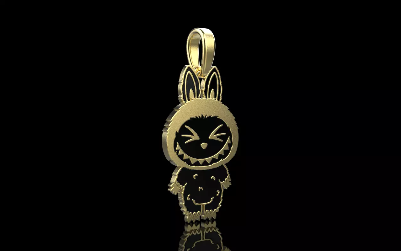 Labubu pendant model 1398 3D print model_18