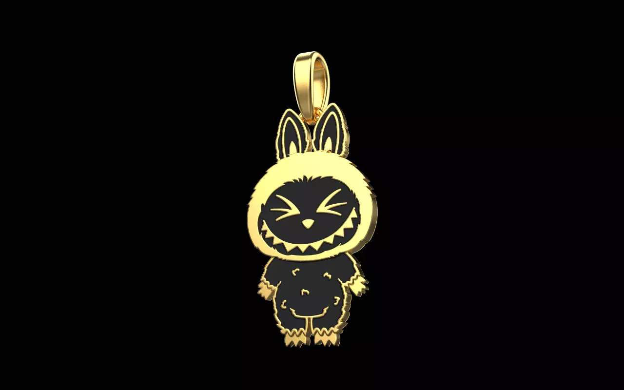 Labubu pendant model 1398 3D print model_1