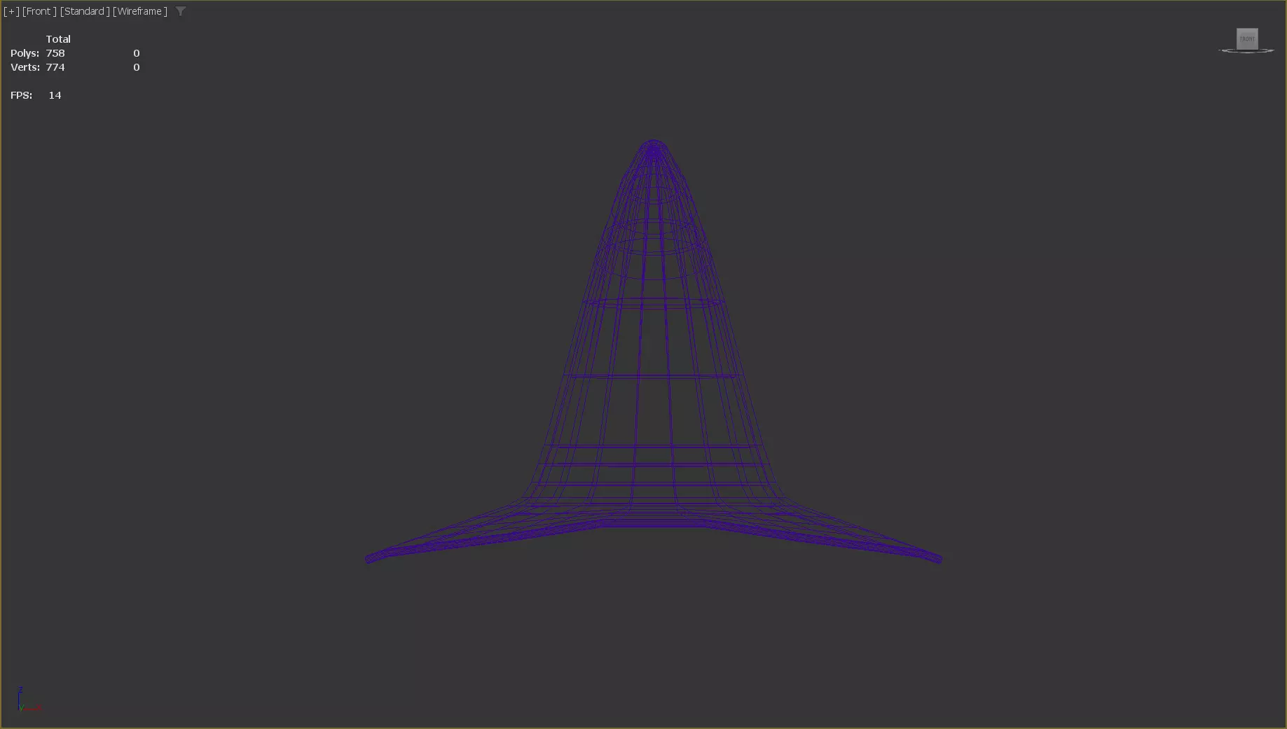 Stylized Low-Poly Mage Hat Low-poly 3D model_11