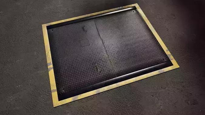 Industrial Utility Manhole Cover 3D model