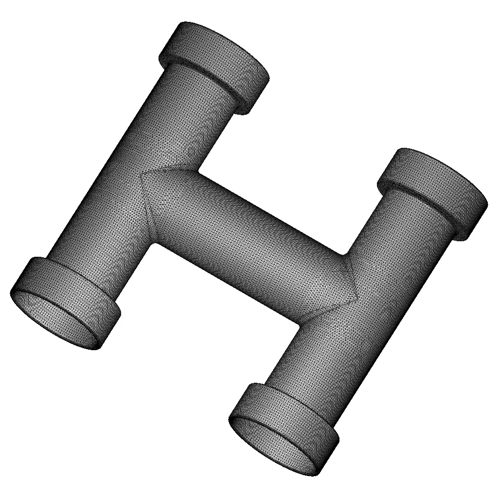 Rusty H Pipe Fitting 3D model_4