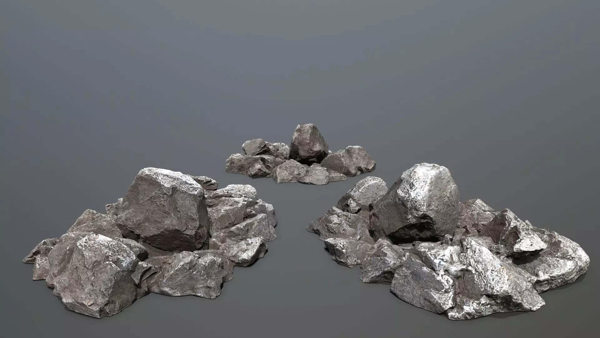 rocks Low-poly 3D model_2