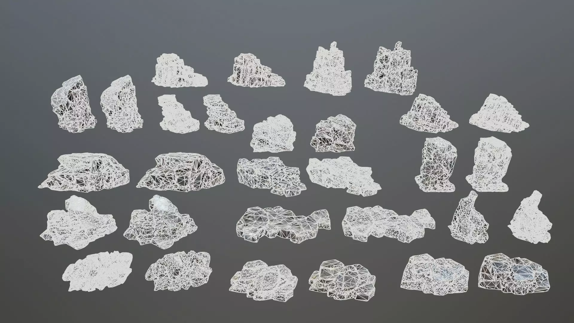 rocks Low-poly 3D model_33