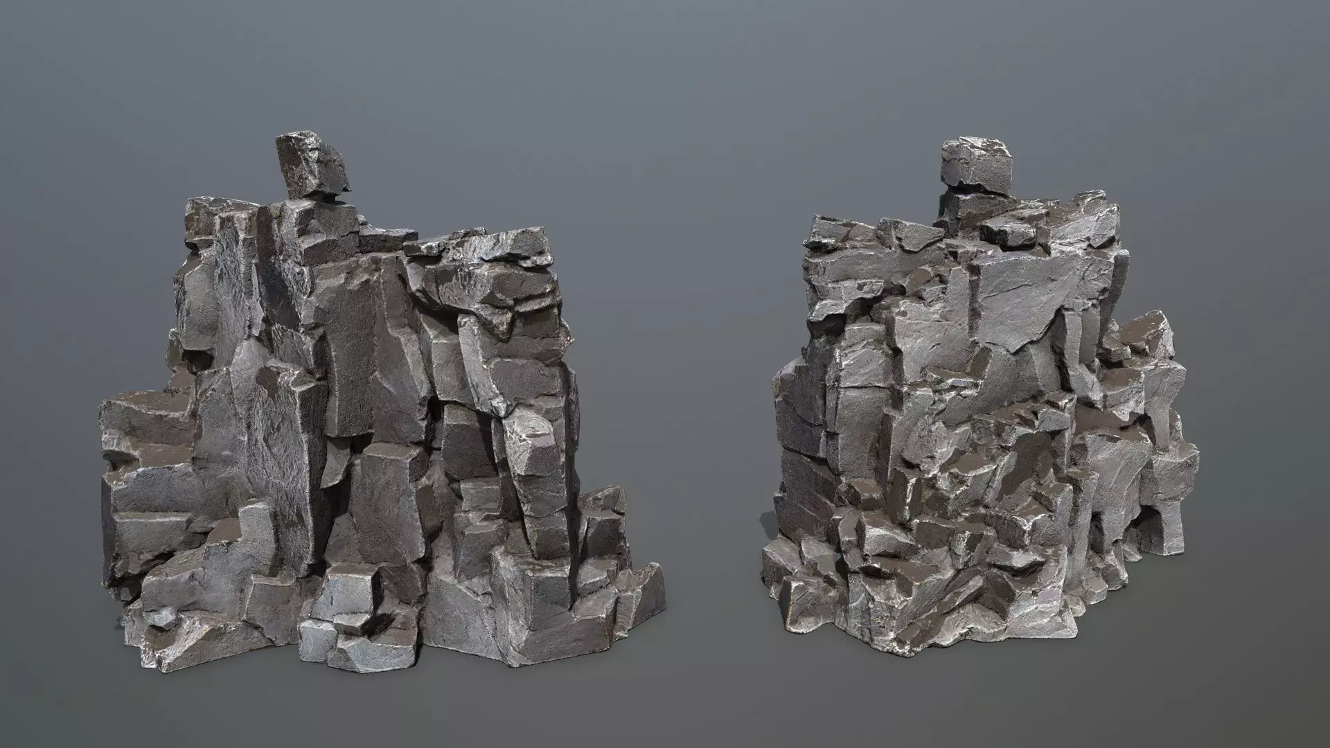 rocks Low-poly 3D model_16