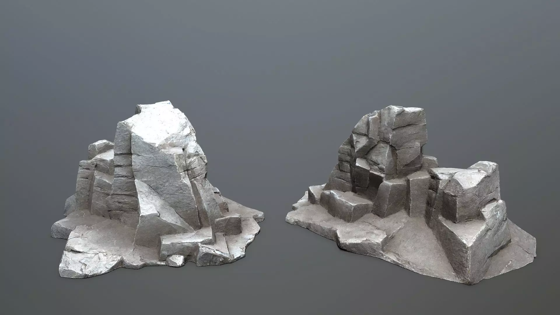 rocks Low-poly 3D model_6