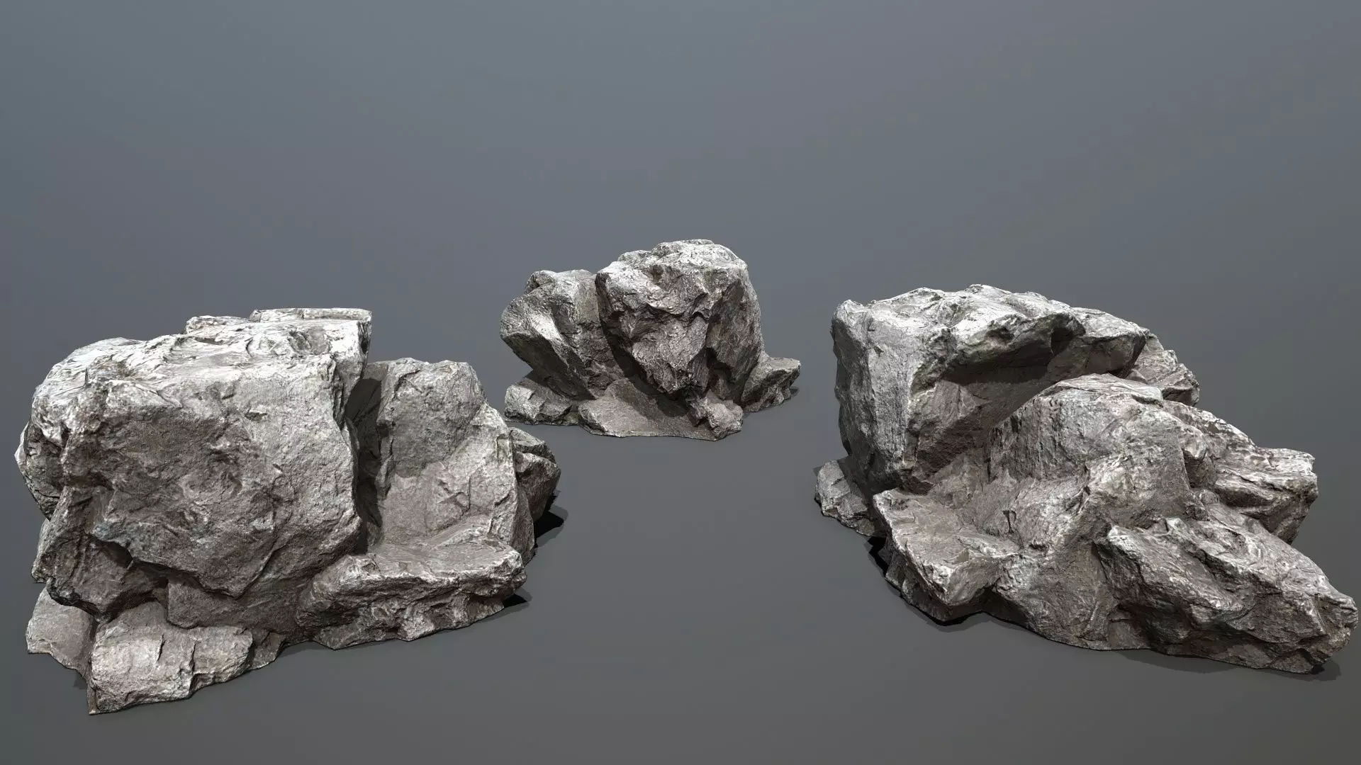 rocks Low-poly 3D model_10