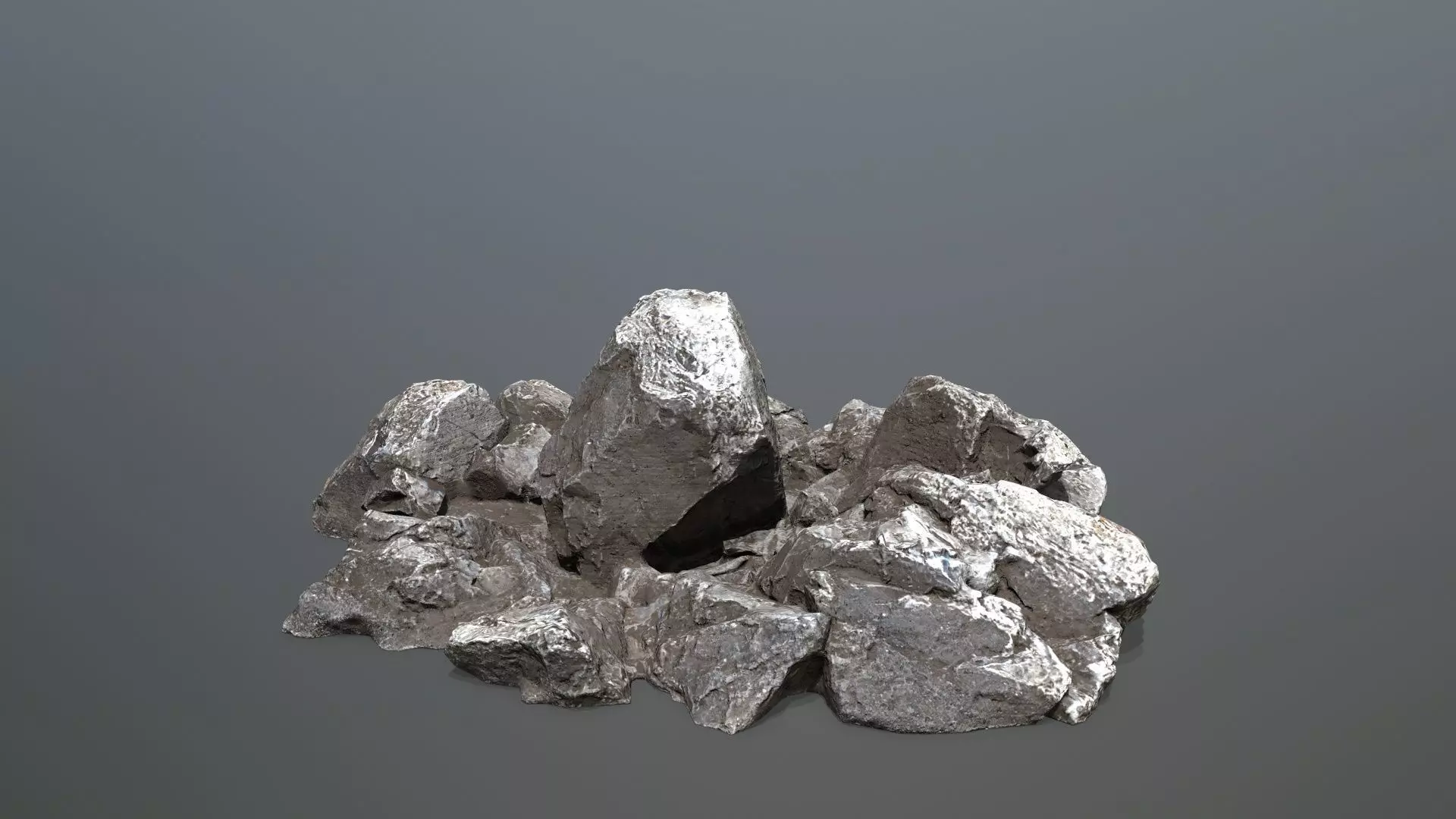 rocks Low-poly 3D model_17