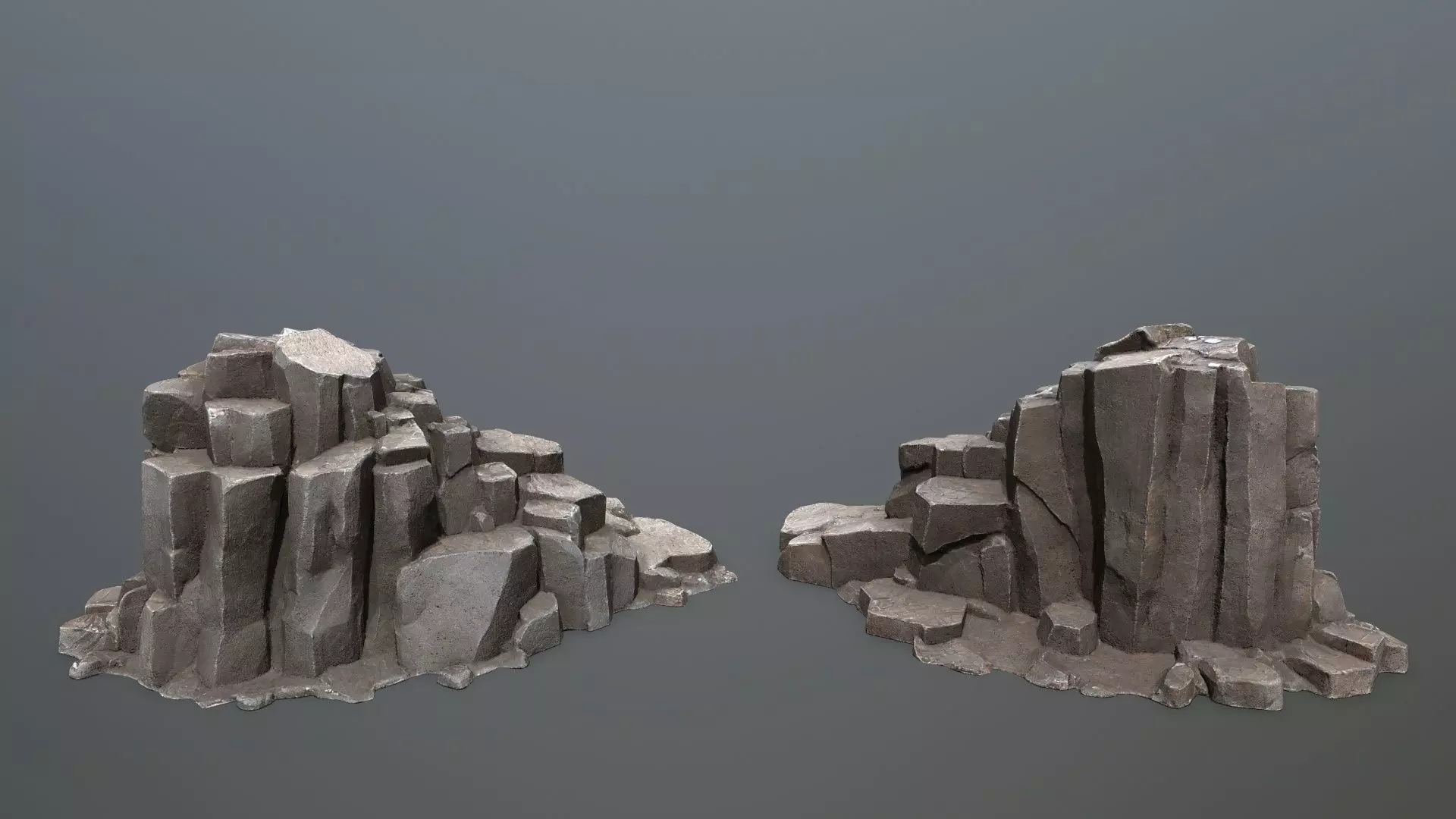 rocks Low-poly 3D model_3