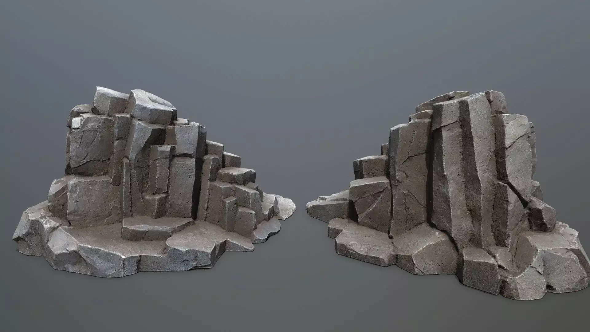 rocks Low-poly 3D model_5