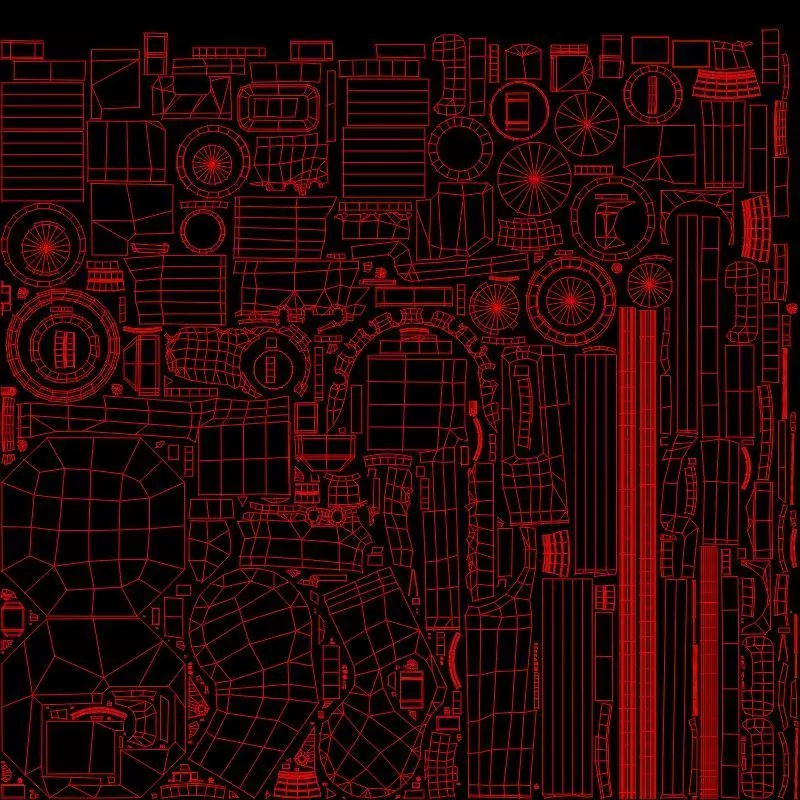 Industrial Welding Robot Orange Rusty Low-poly 3D model_16