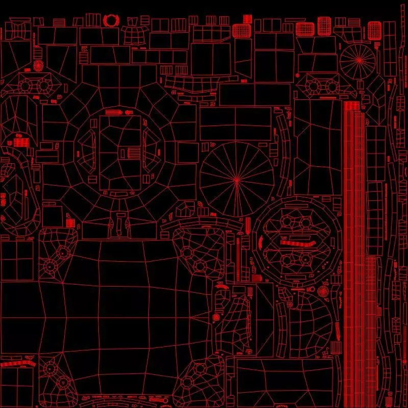 Industrial Welding Robot Orange Rusty Low-poly 3D model_17