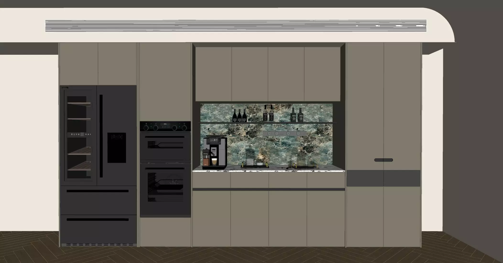 The Italian - style sideboard 3D model_3