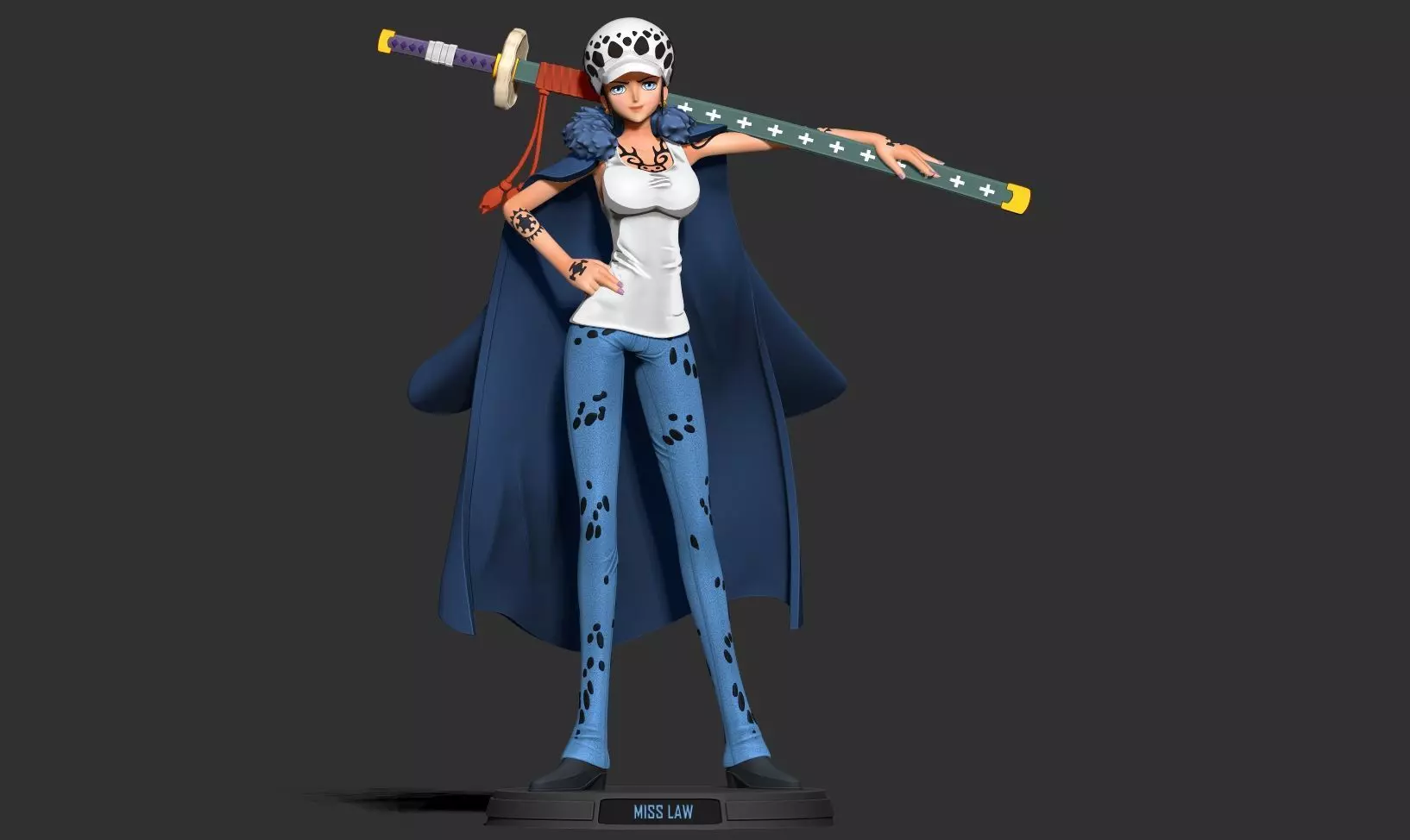 Miss Law - One Piece 3D print model_7