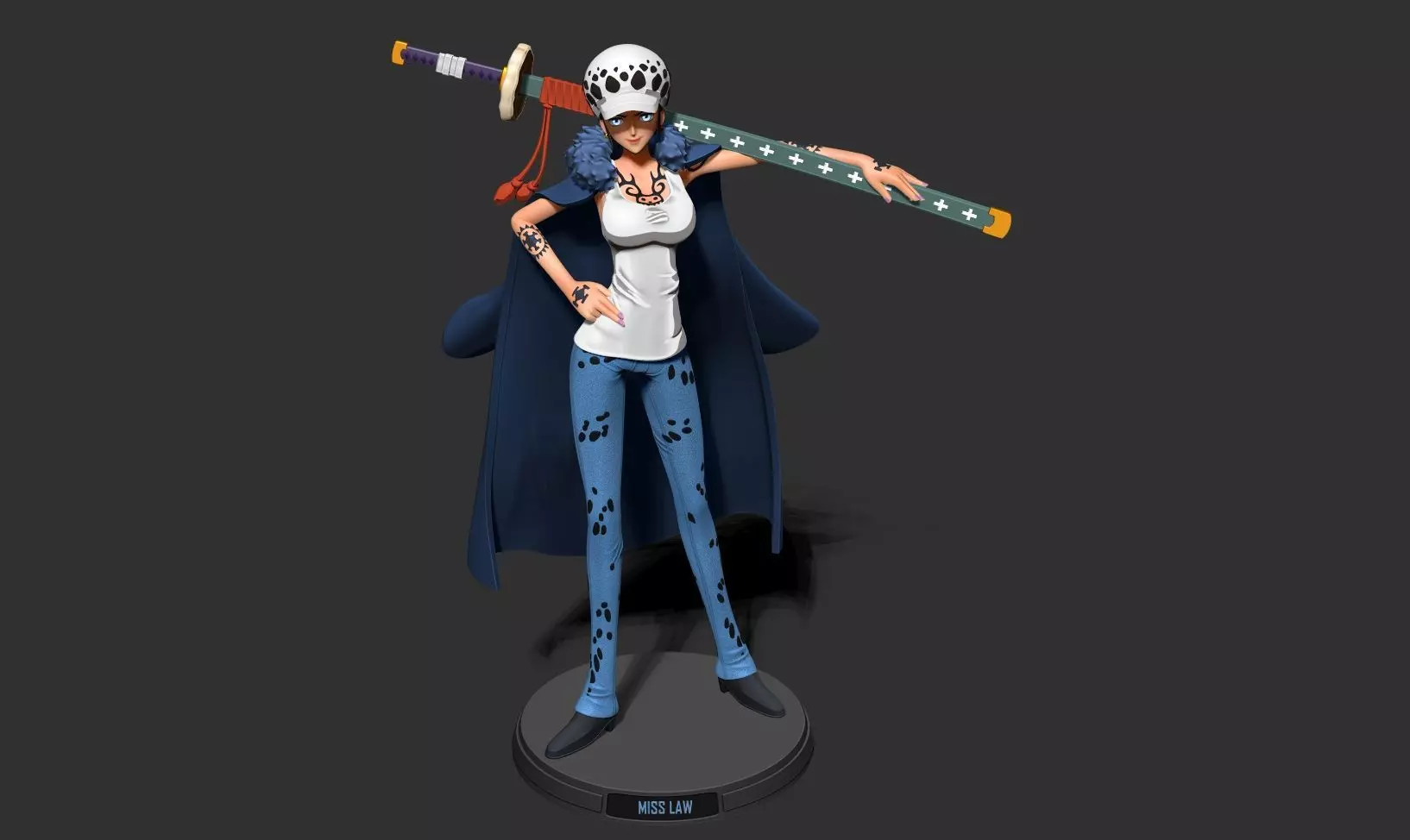 Miss Law - One Piece 3D print model_18