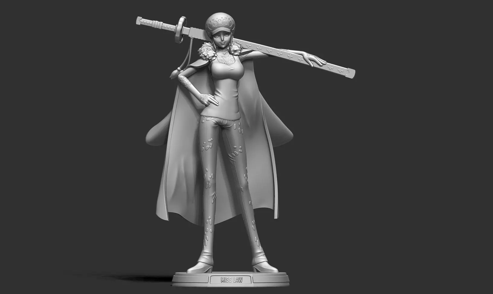 Miss Law - One Piece 3D print model_9