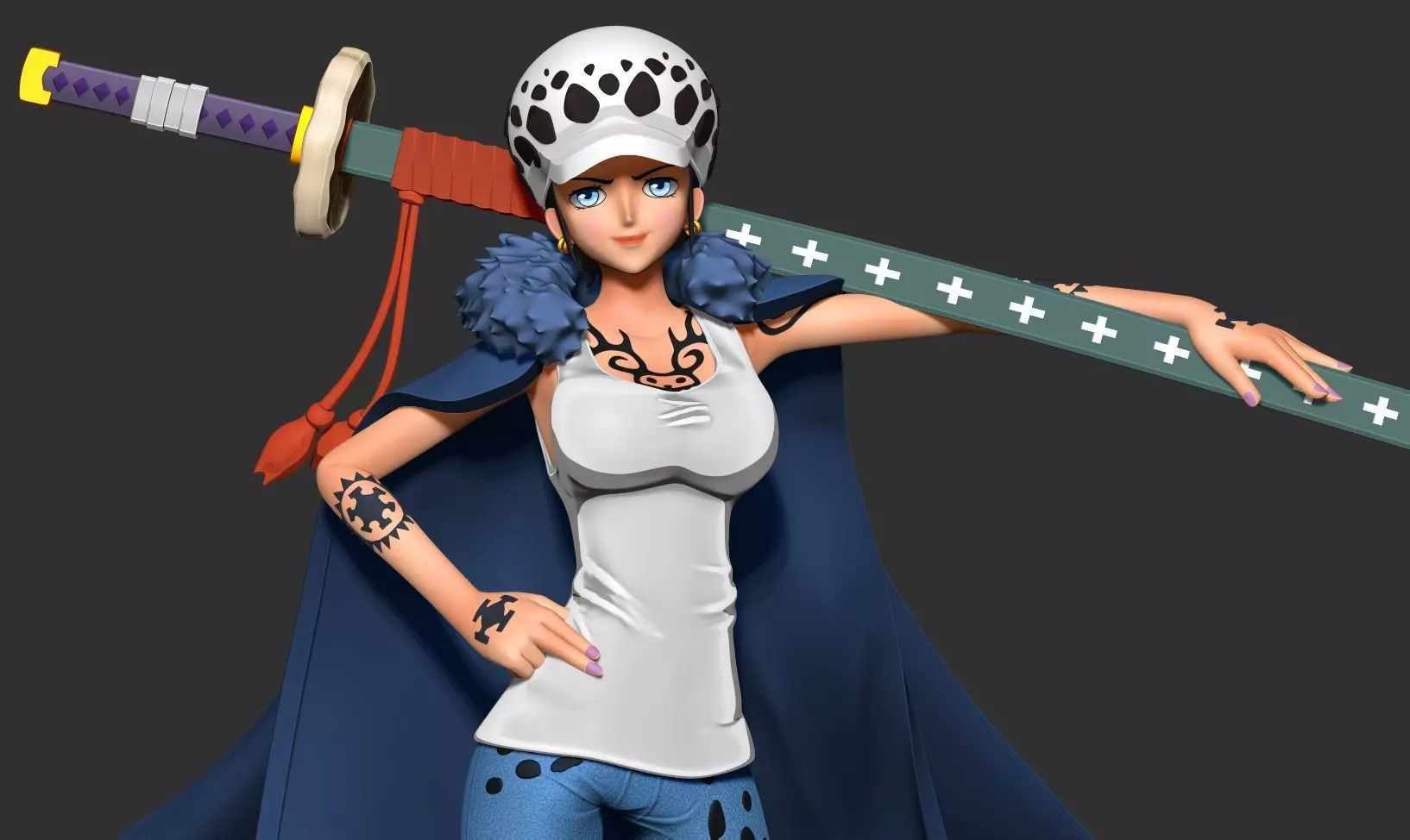 Miss Law - One Piece 3D print model_1