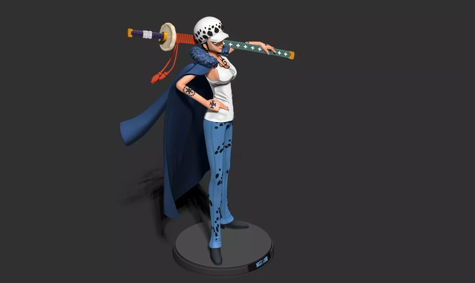 Miss Law - One Piece 3D print model_16