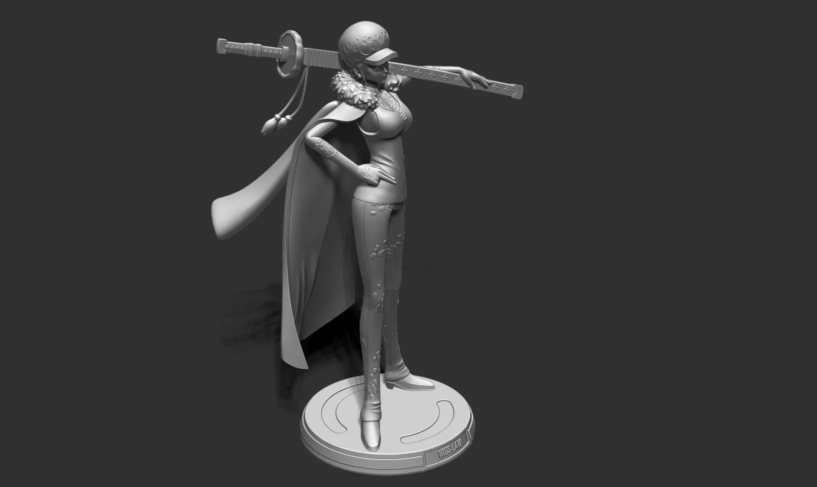 Miss Law - One Piece 3D print model_15
