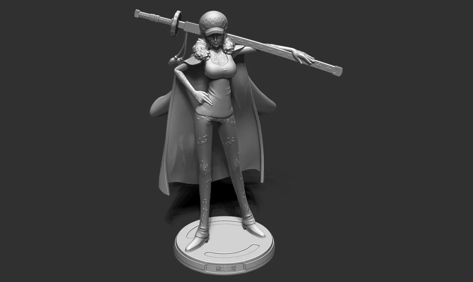 Miss Law - One Piece 3D print model_19