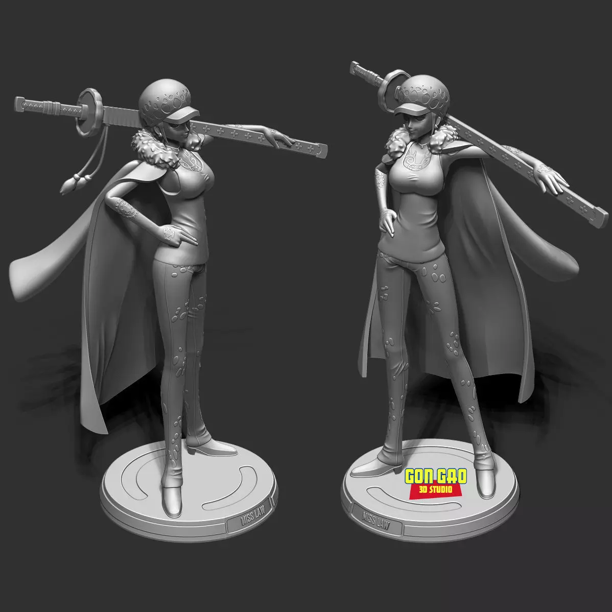 Miss Law - One Piece 3D print model_4