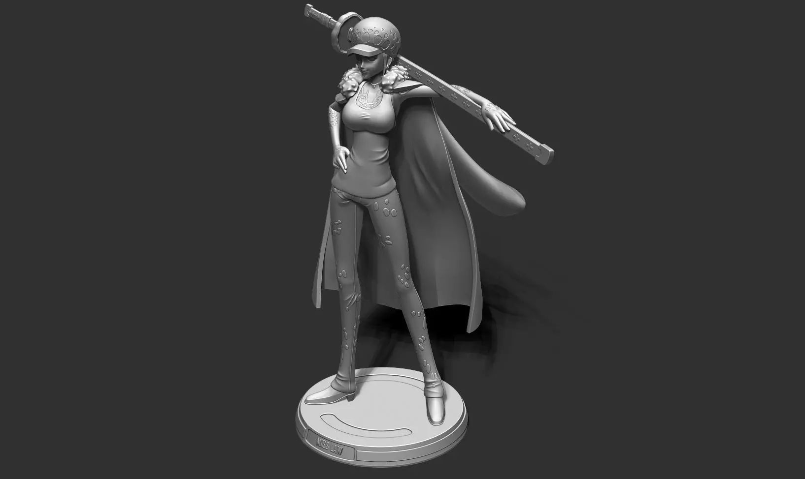 Miss Law - One Piece 3D print model_17