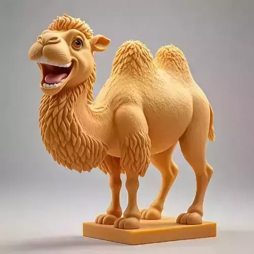 2304Laughing Camel 3D Printed Full Figure Statue