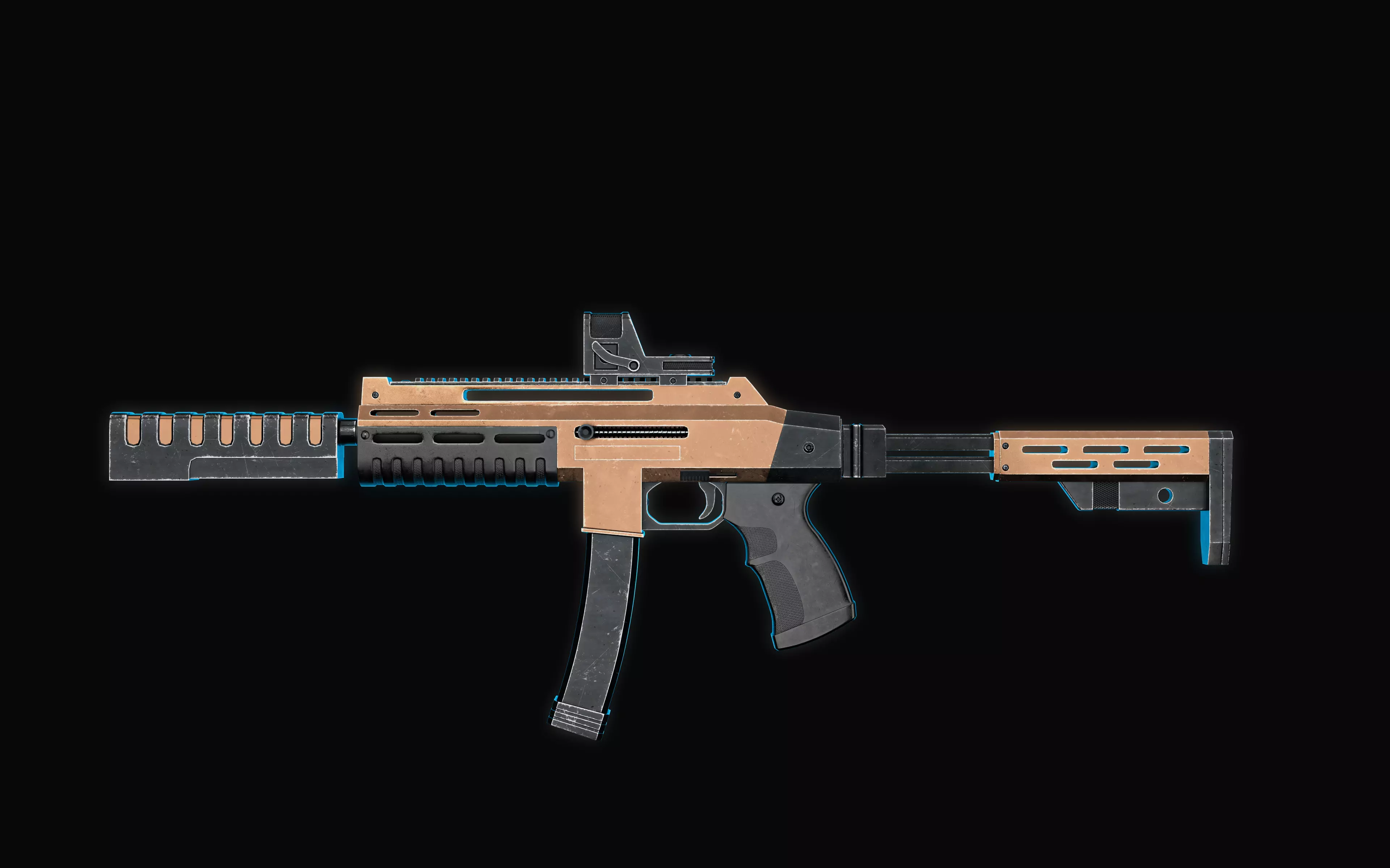 Assault rifles Free 3D model_0