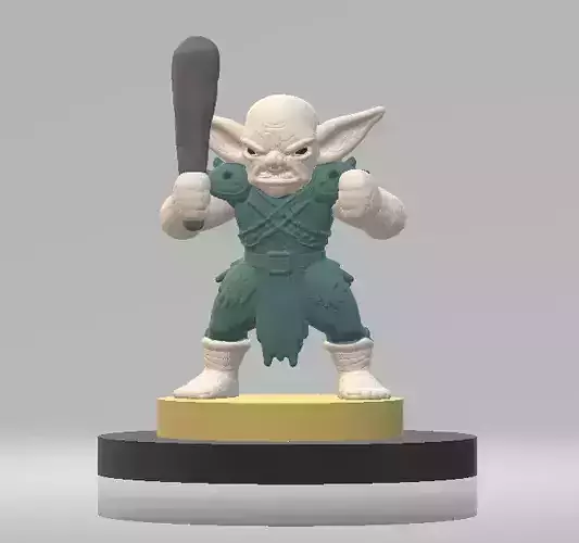  Retro Goblin Fighter 3d printable model 
