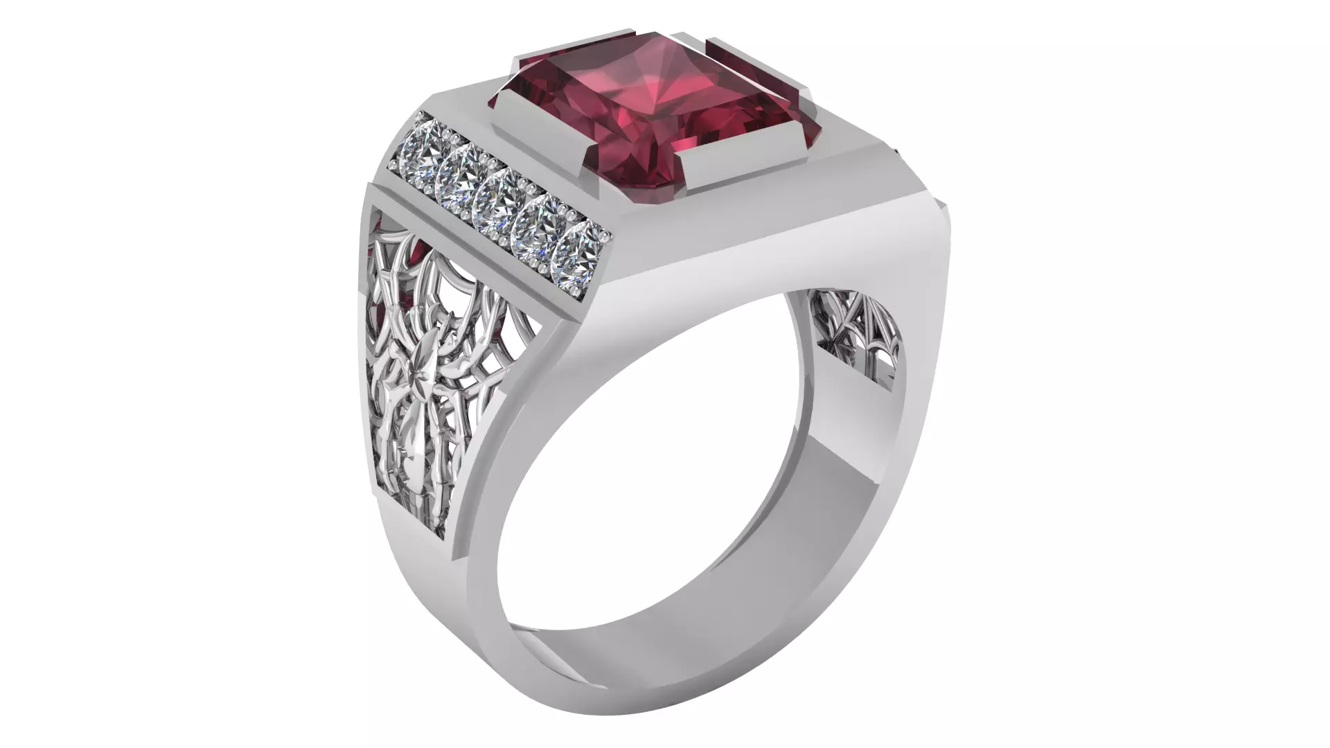 Kings Legacy Signet Ring 3D Printable Model 3D print model_2