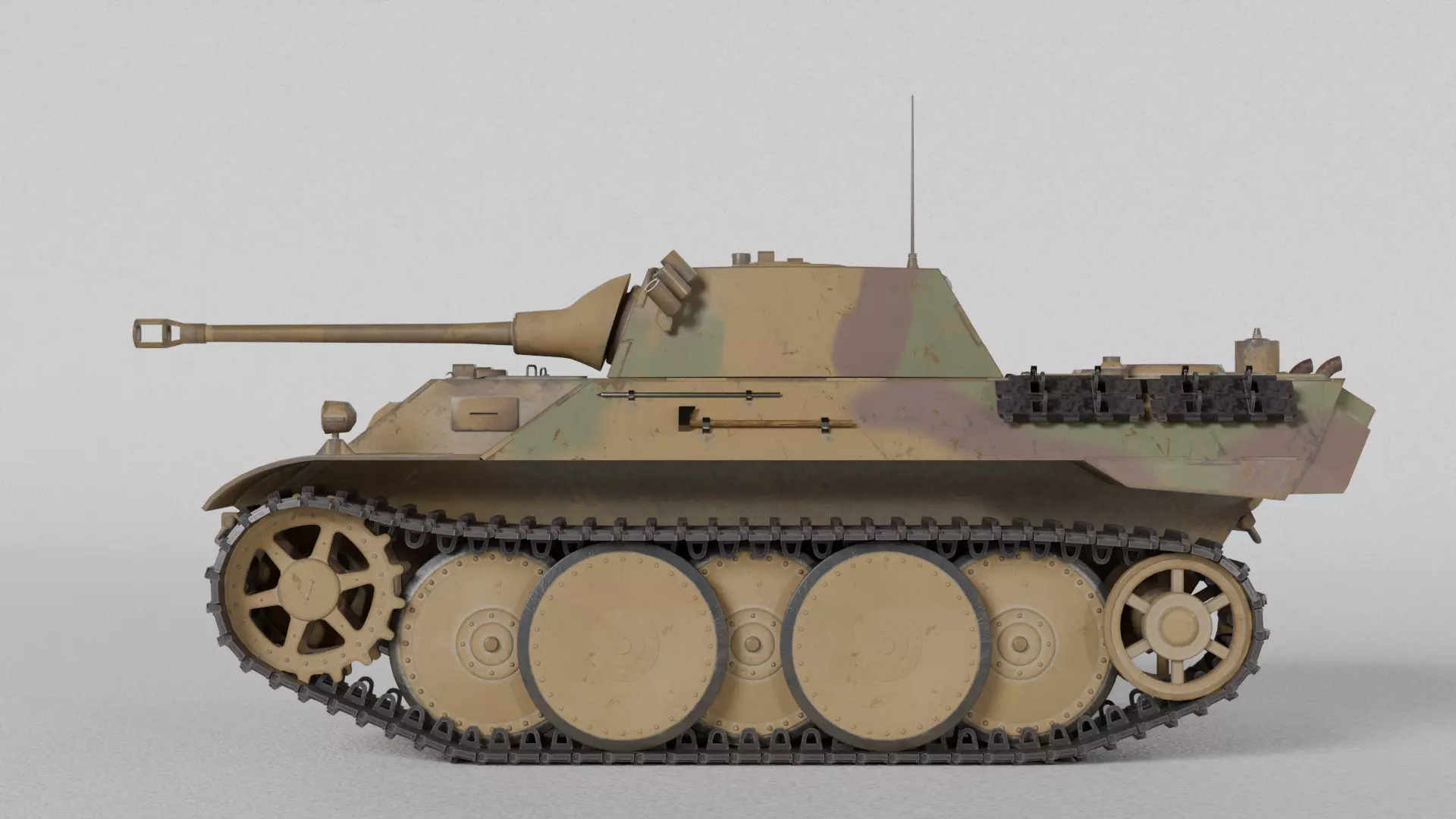 VK1602 Leopard reconnaissance tank 3D model_2