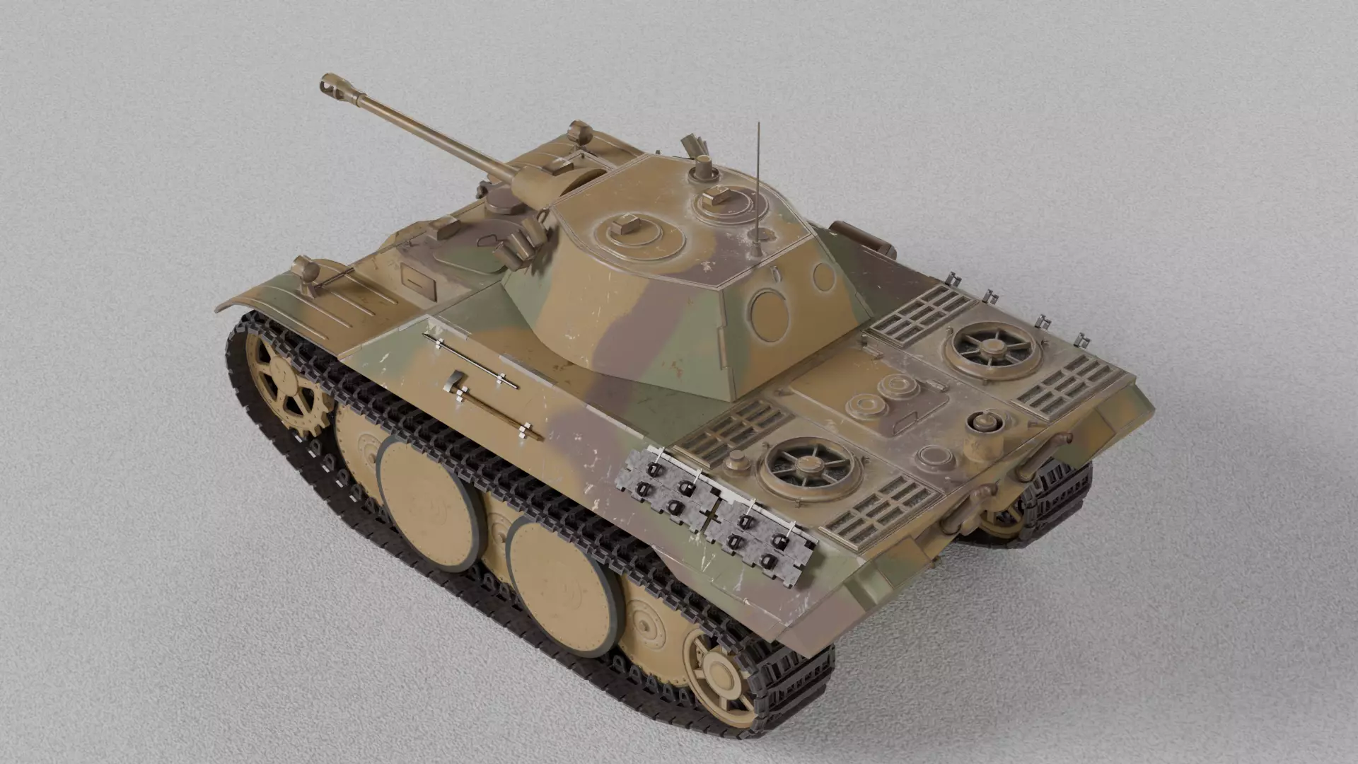 VK1602 Leopard reconnaissance tank 3D model_4