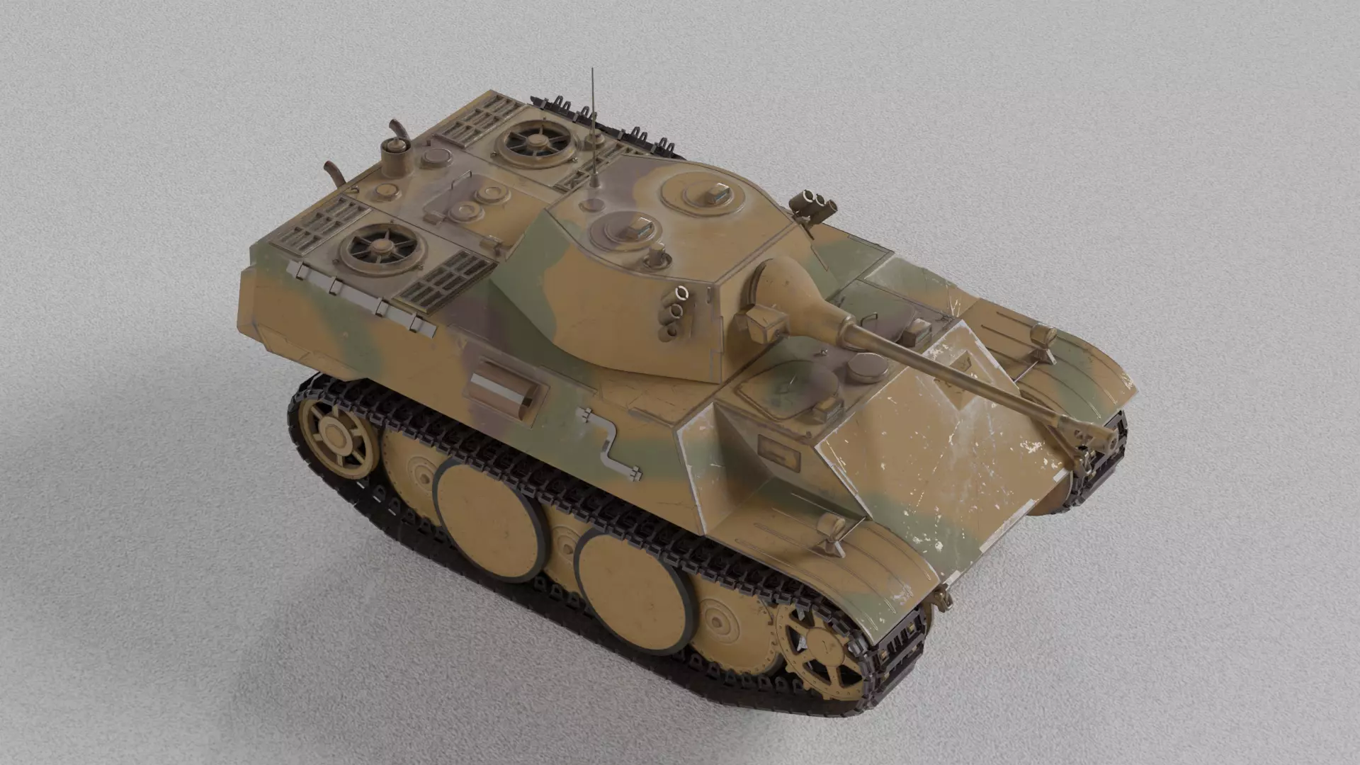 VK1602 Leopard reconnaissance tank 3D model_3