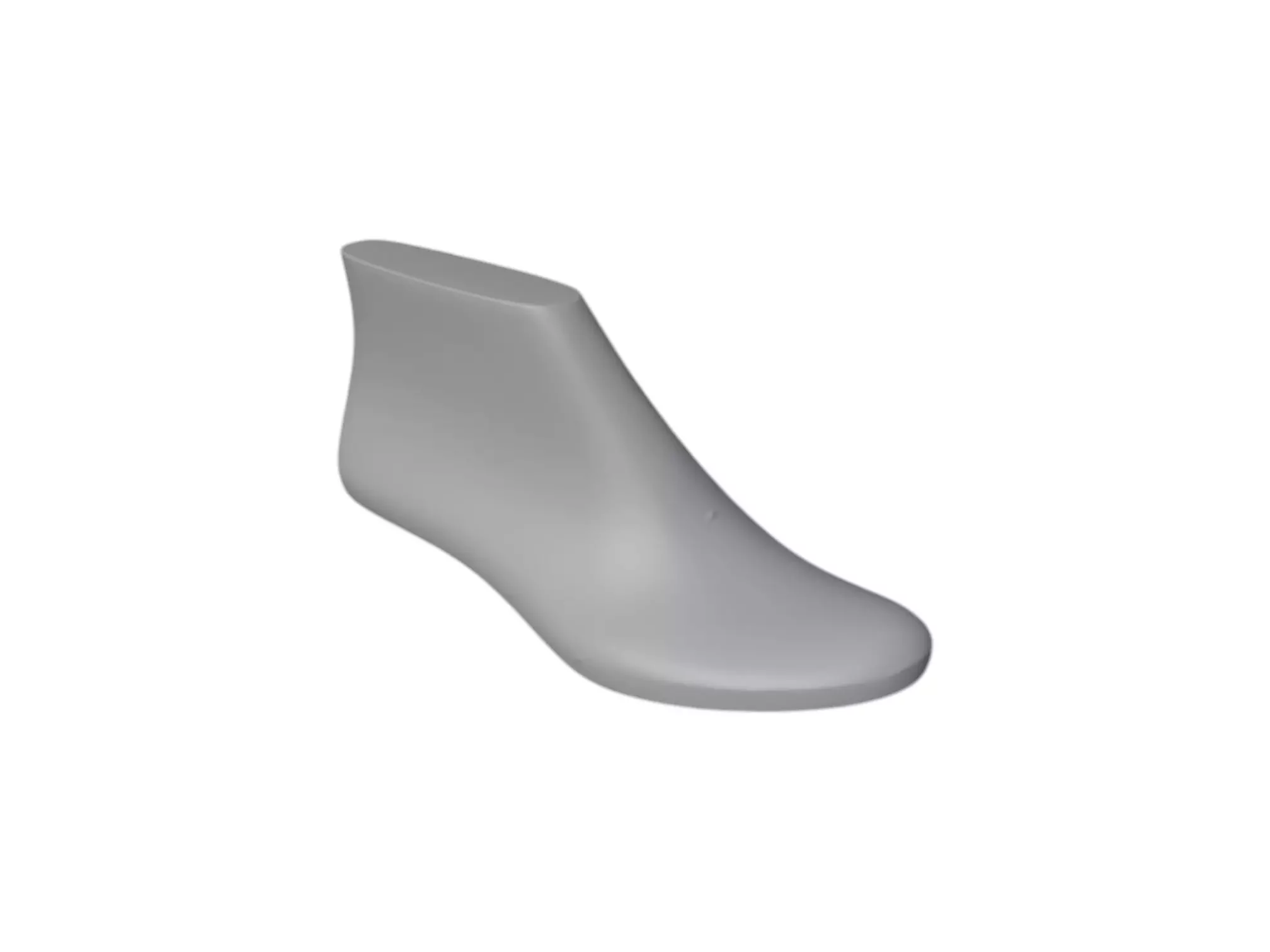 3D STL WOMEN BOOT LAST 1 INCH HEEL 3D print model_5