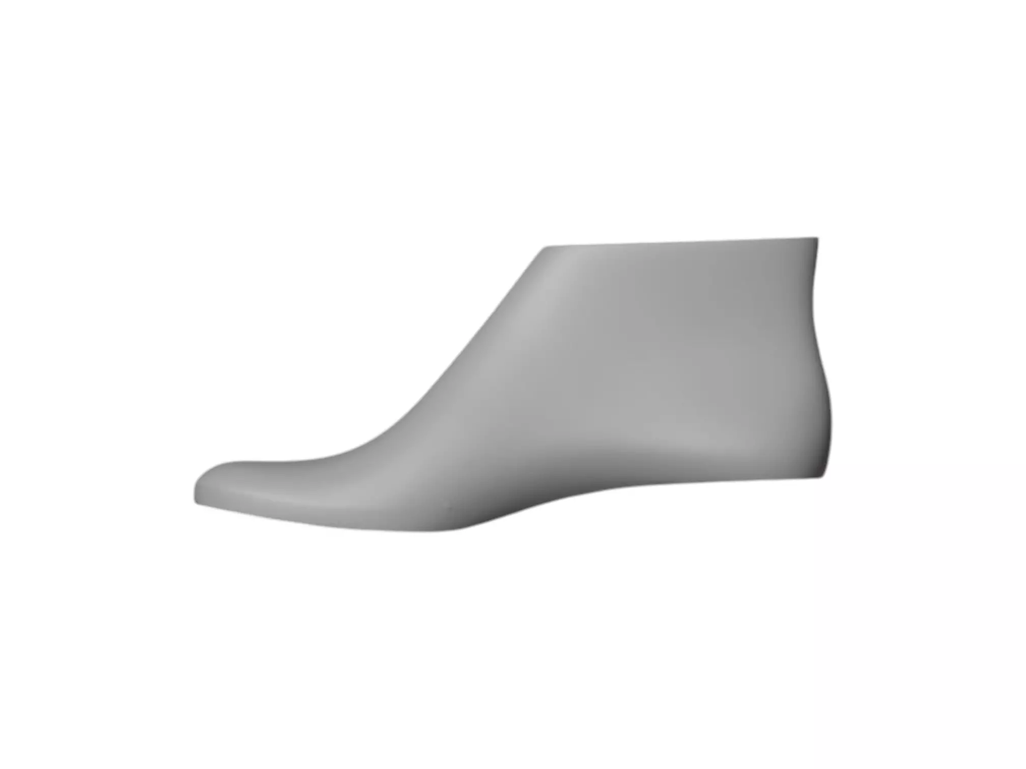 3D STL WOMEN BOOT LAST 1 INCH HEEL 3D print model_2