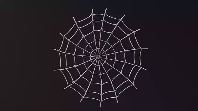 Halloween Props - Cobweb Low-poly 3D model