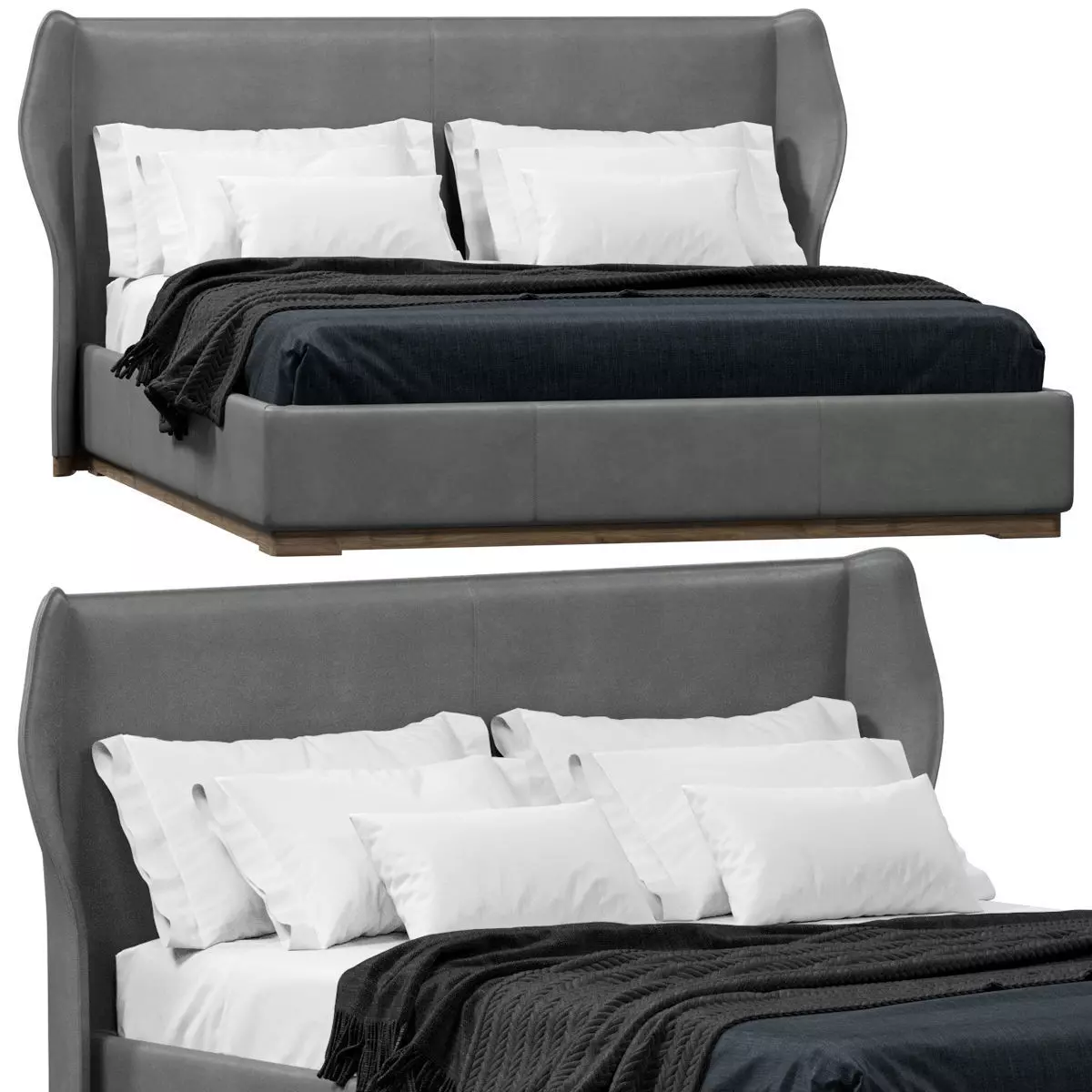 Beds set 3D model_1