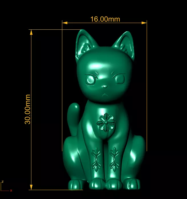Turbo Granny Lucky Cat 3d printable model  3D print model_3