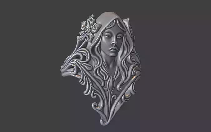 hooded woman queen nymph elvish ring