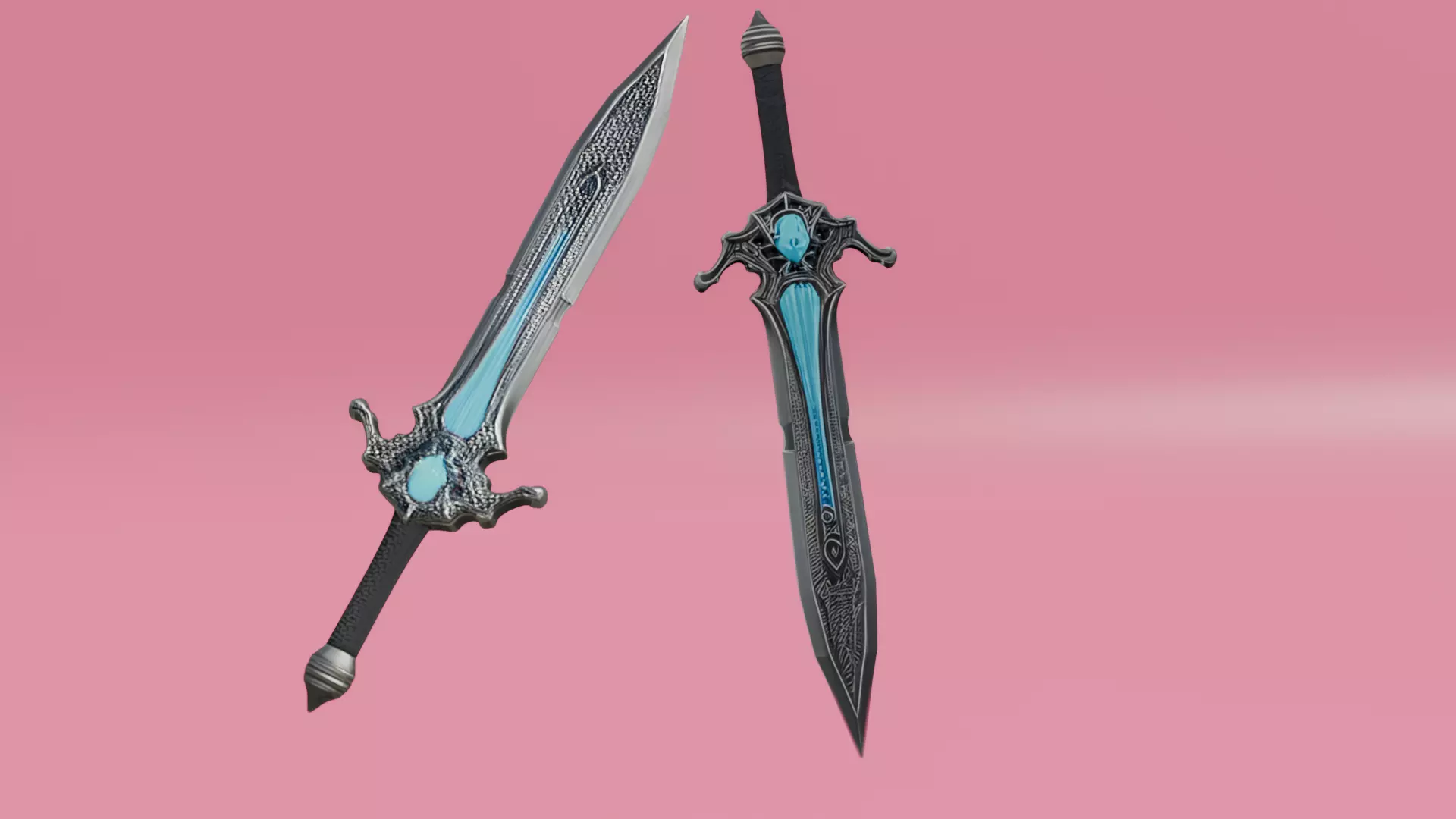 Fantasy Warrior Sword 3D Model  Game Ready PBR Textures 3D model_5