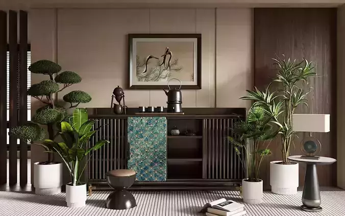 Chinese - style chest of drawers 