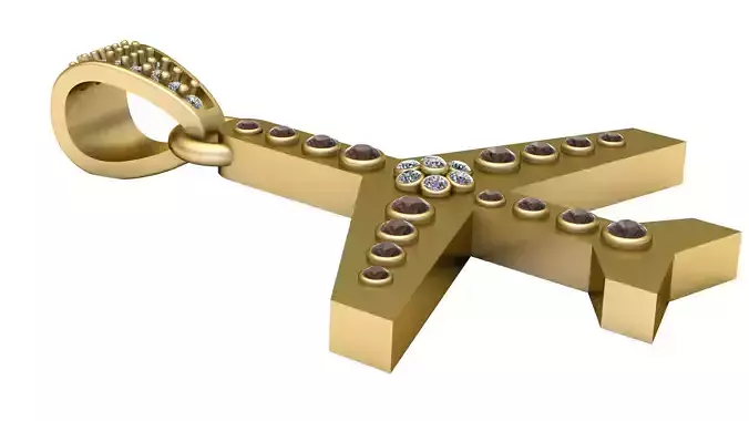 Airplane Pendant 3D Printable Model