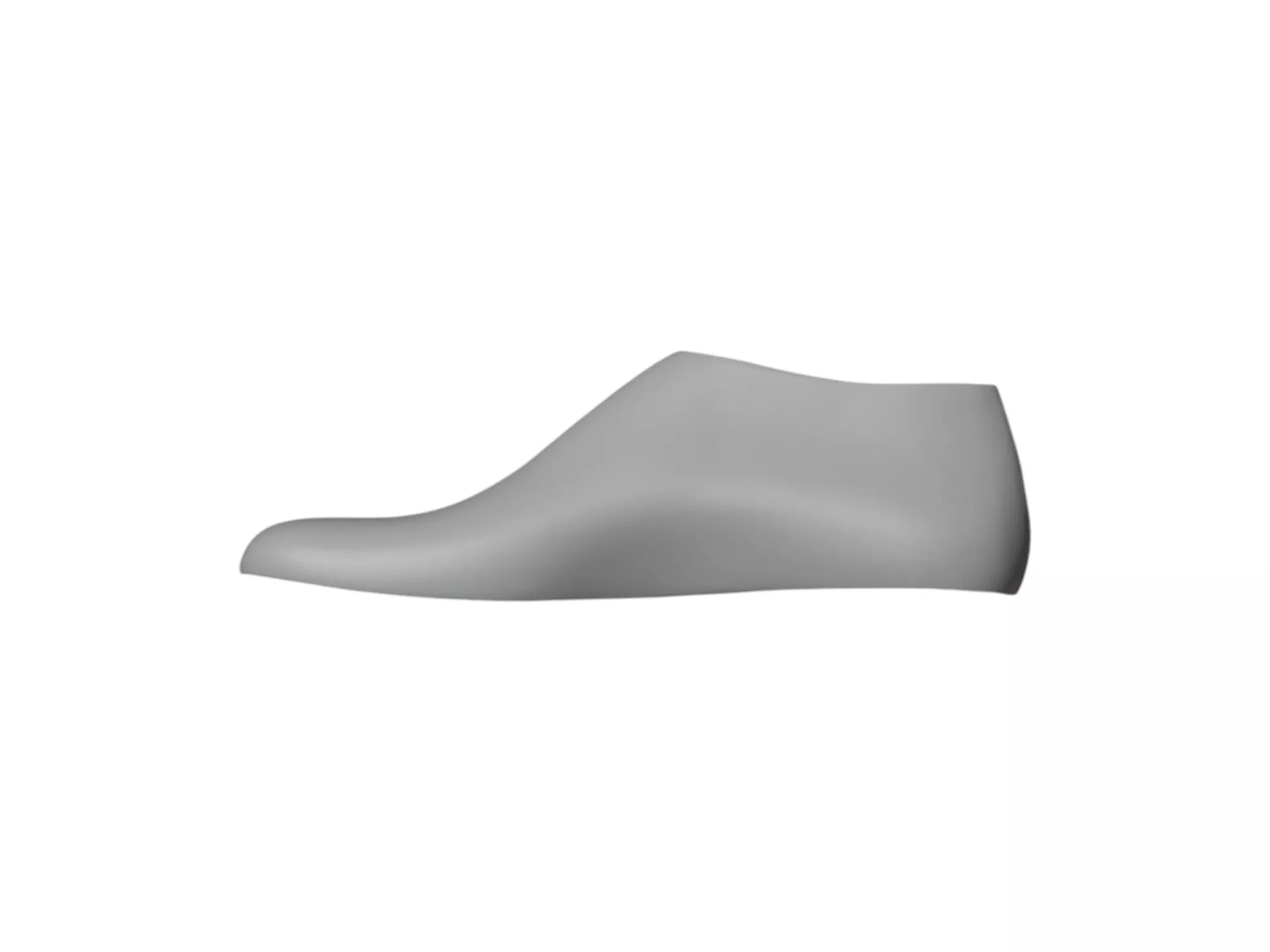 3D STL MEN 42 SIZE ROUND TOE SHAPE SHOE LAST 3D print model_2