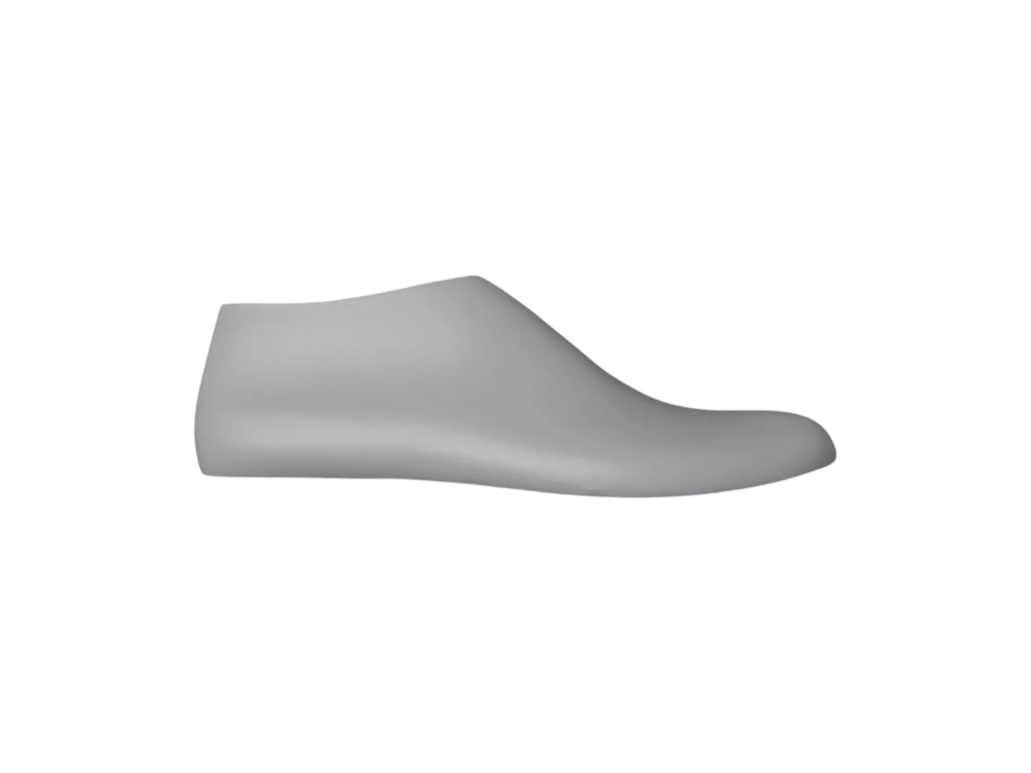 3D STL MEN 42 SIZE ROUND TOE SHAPE SHOE LAST 3D print model_0