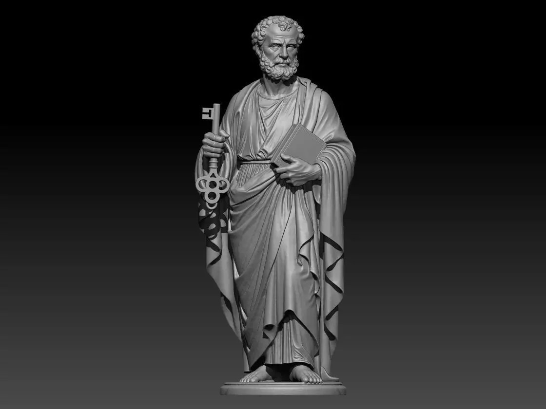 Saint Pete Statue  3D model_0