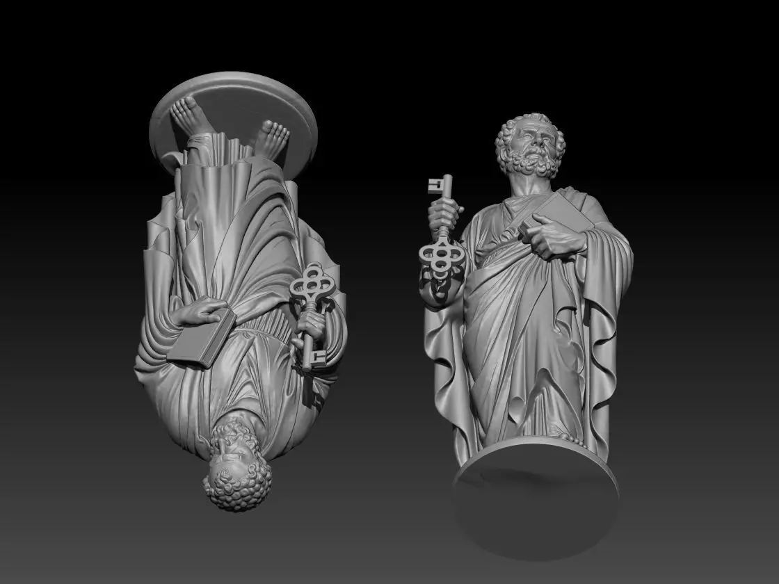 Saint Pete Statue  3D model_5